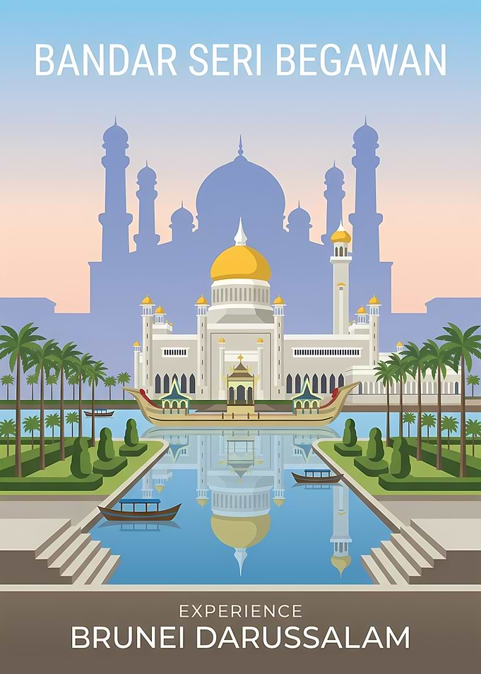 Bandar Seri Begawan Travel Poster