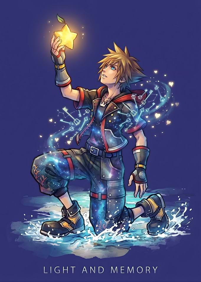 Kingdom Hearts Sora Holding a Star