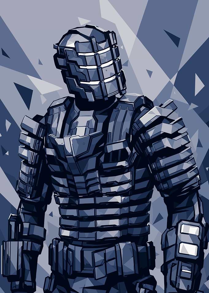 Isaac Clarke in Dead Space Armor
