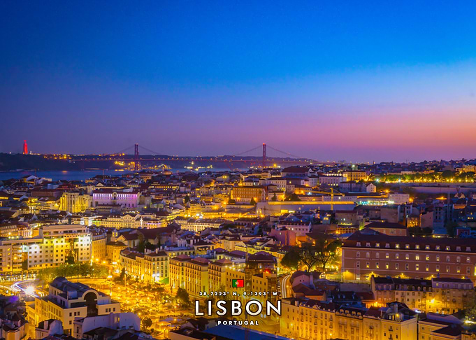 Lisbon Cityscape at Dusk