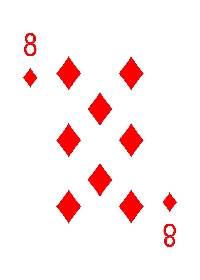 8 of Diamonds Playing Card