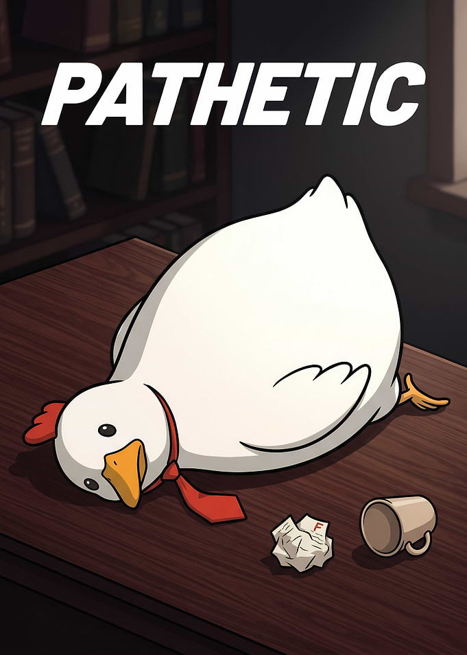 Pathetic Chicken with F Grade