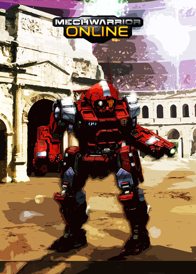 MechWarrior Online Robot in Arena