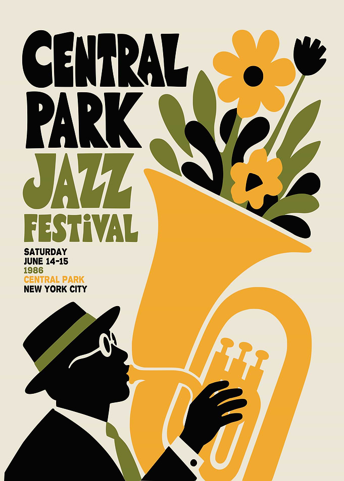 Central Park Jazz Festival Poster