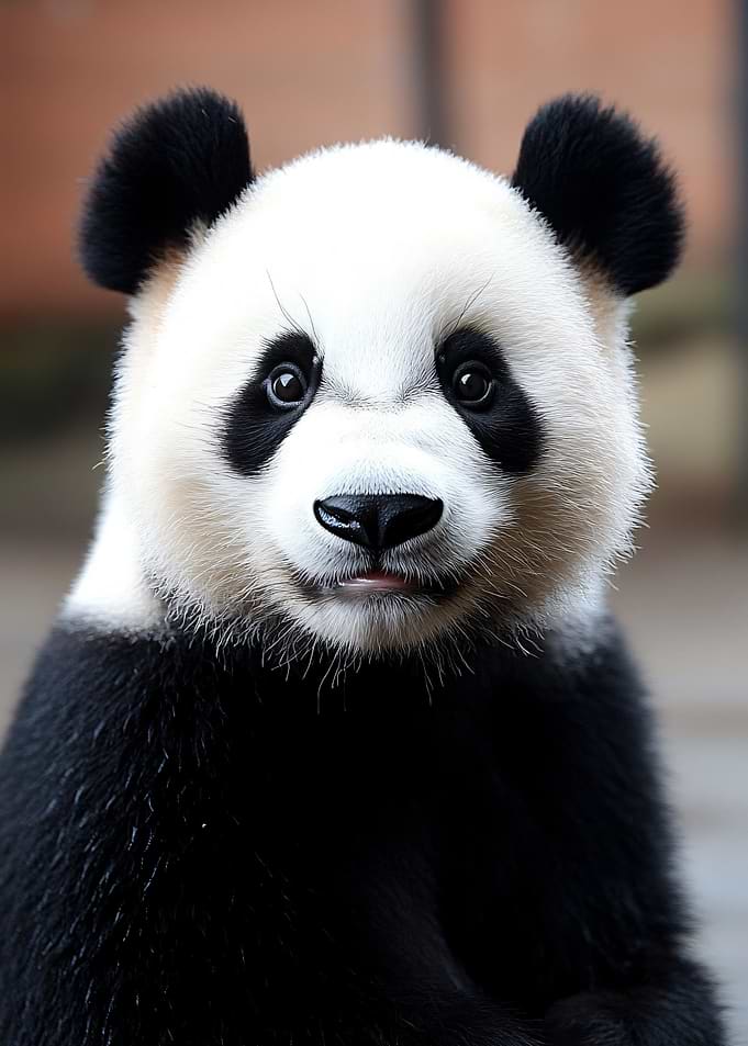 Close-up of a Giant Panda