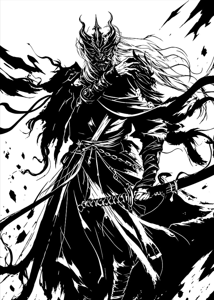Dark Warrior with Sword