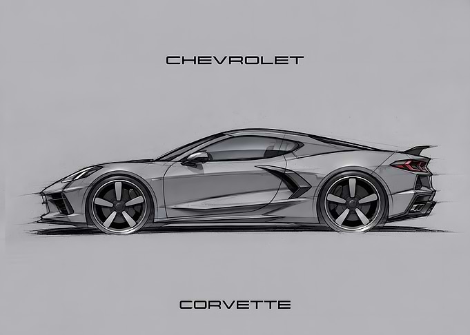 Chevrolet Corvette Sketch