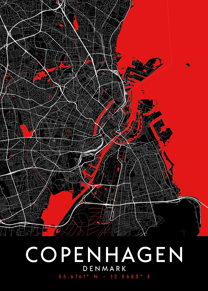 Copenhagen Dark Map