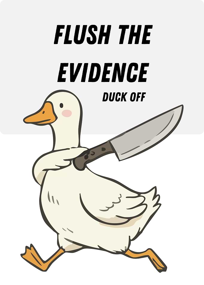 Duck with Knife