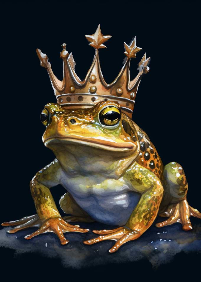 King Frog with Crown