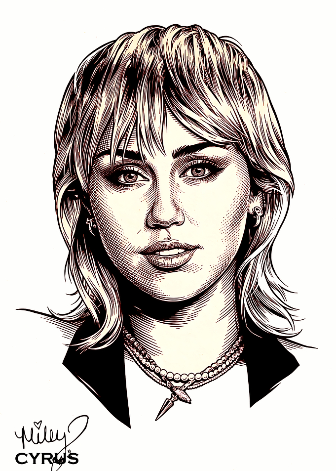 Miley Cyrus Portrait