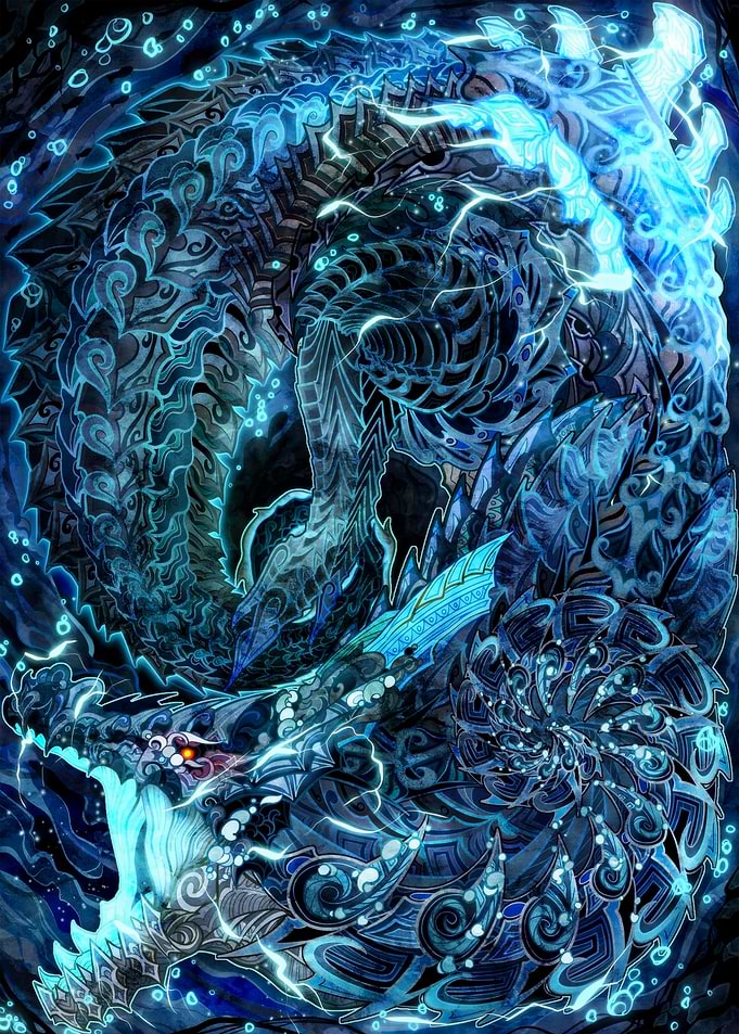 Enigmatic Blue Dragon