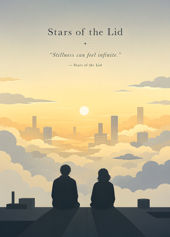 Couple Watching Cityscape at Sunset