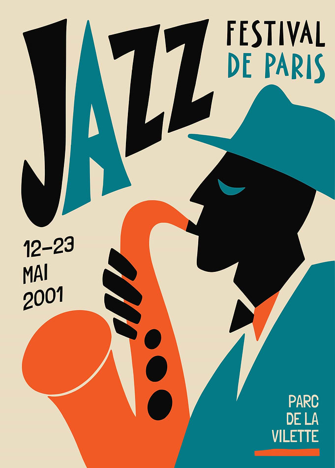Paris Jazz Poster Print