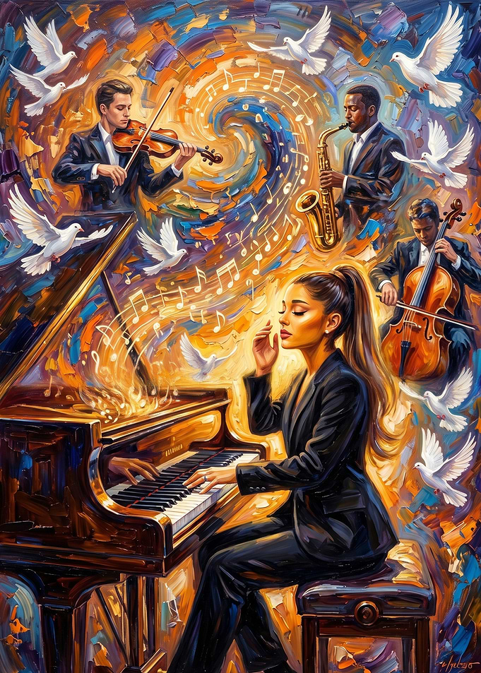 Musical Harmony with Doves