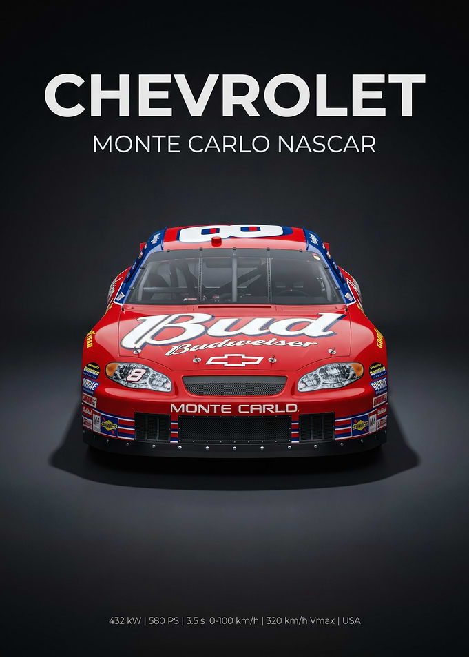 Chevrolet Monte Carlo NASCAR Budweiser Race Car