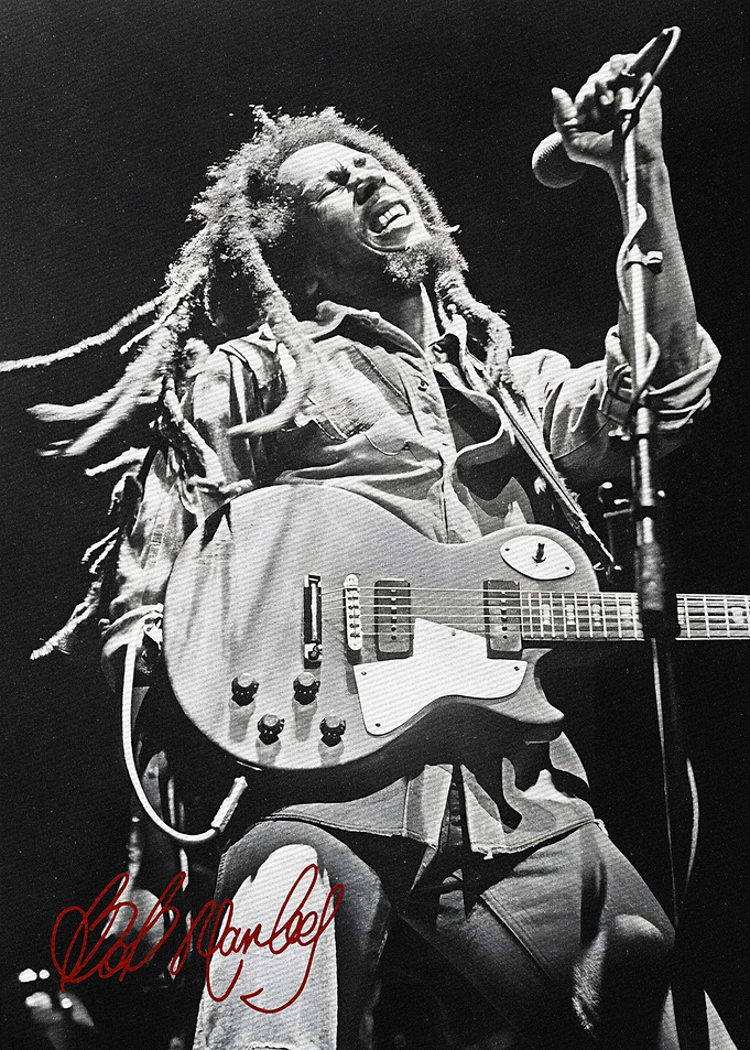 Bob Marley Retro art