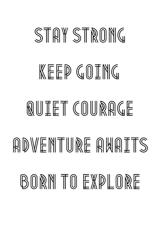 Adventure Awaits Multi Quote Typography Wall Decor