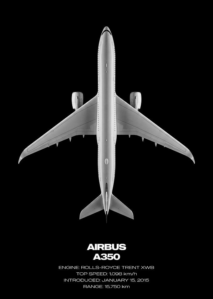 Airbus A350 Top View