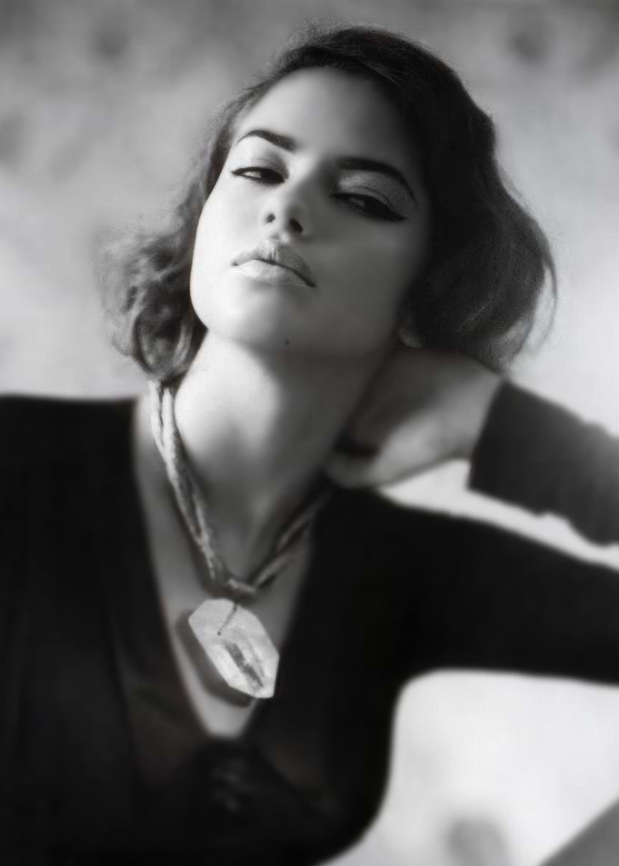 Glamorous Woman with Necklace