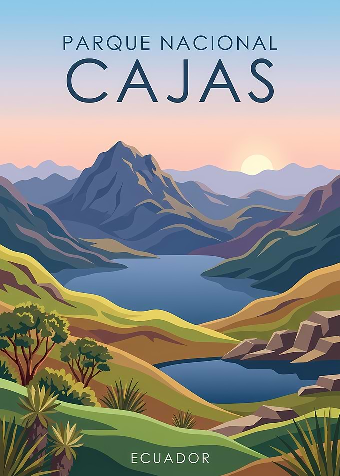 Parque Nacional Cajas Ecuador Landscape