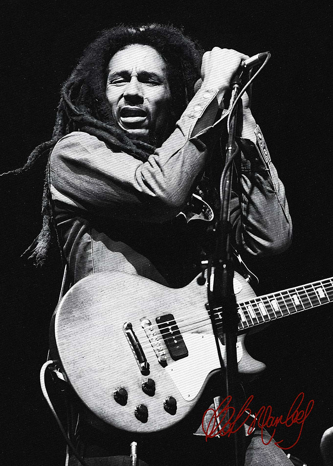 Bob Marley Vintage art