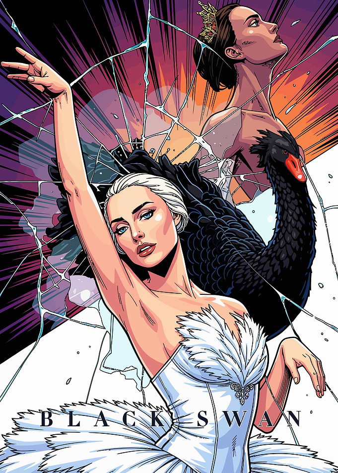 Black Swan Ballet Art