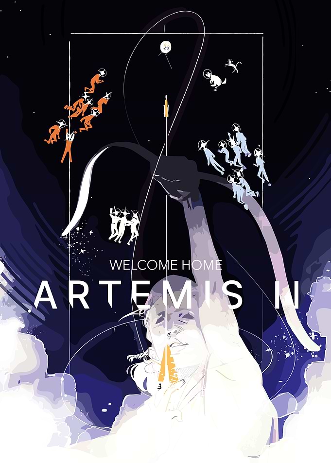 Artemis II Welcome Home Poster