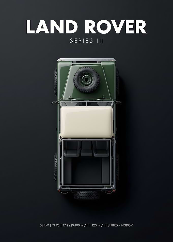 Land Rover Series III Top View