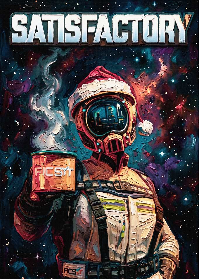 Satisfactory Astronaut with Coffee