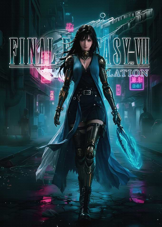 Final Fantasy VII Tifa Cyberpunk