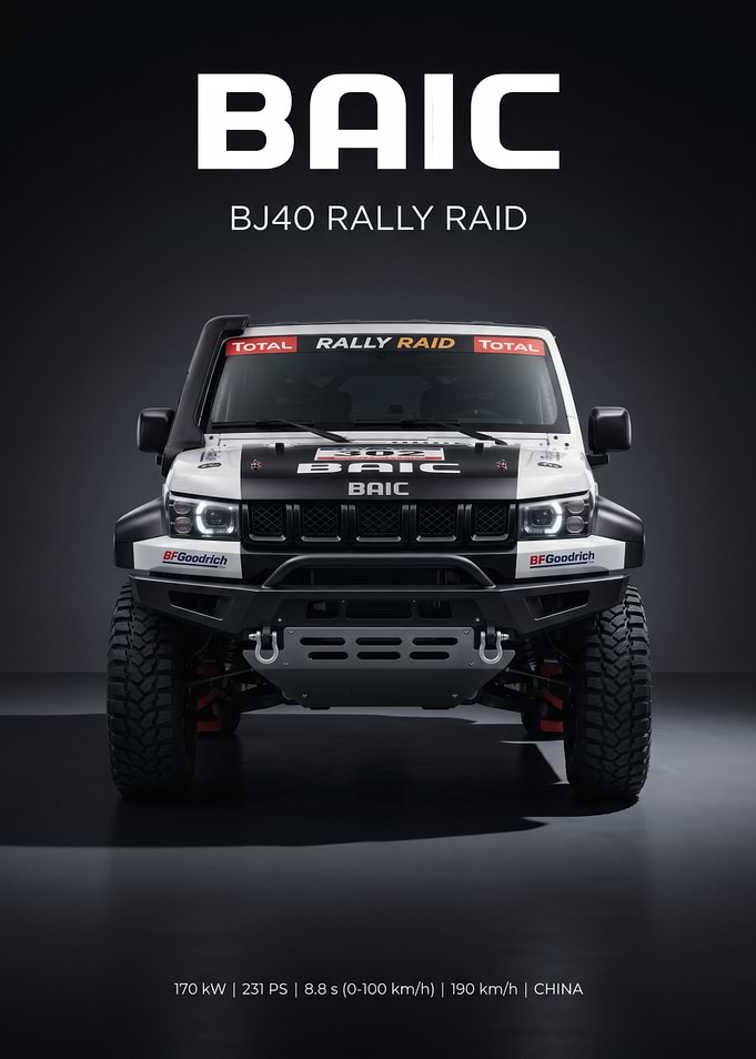BAIC BJ40 Rally Raid Off-Road Vehicle