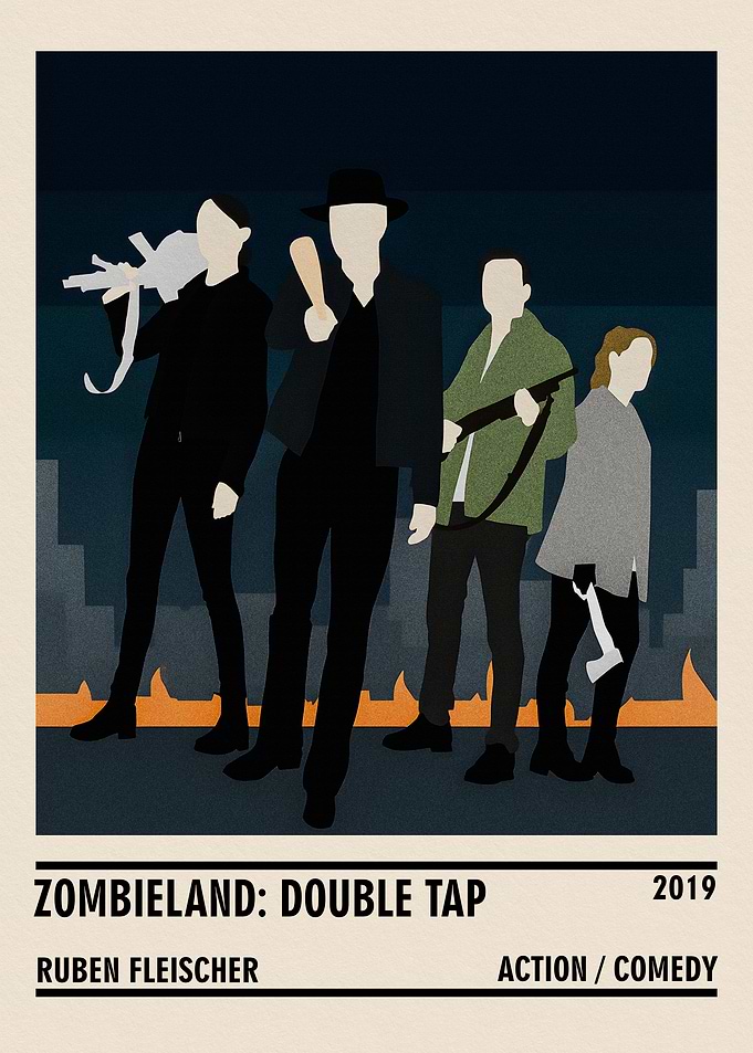 Zombieland Double Tap Minimalist Poster