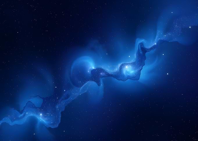 Cosmic Nebula with Stars