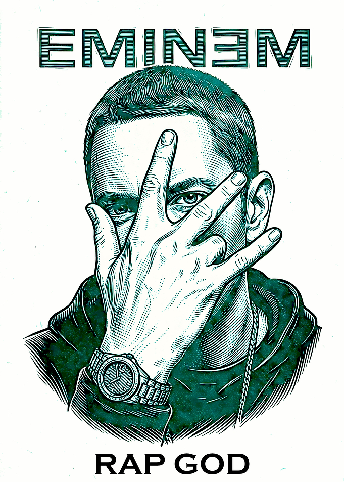 Eminem Rap God Portrait