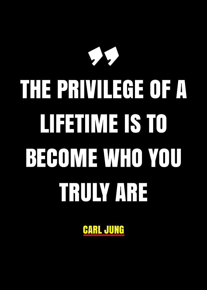 Carl Jung quote about becoming yourself