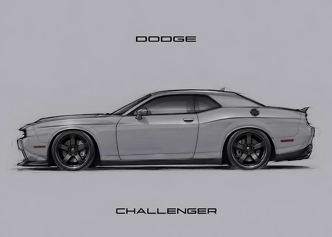 Dodge Challenger Sketch