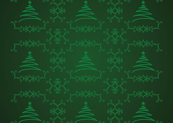 Green Christmas Tree Pattern