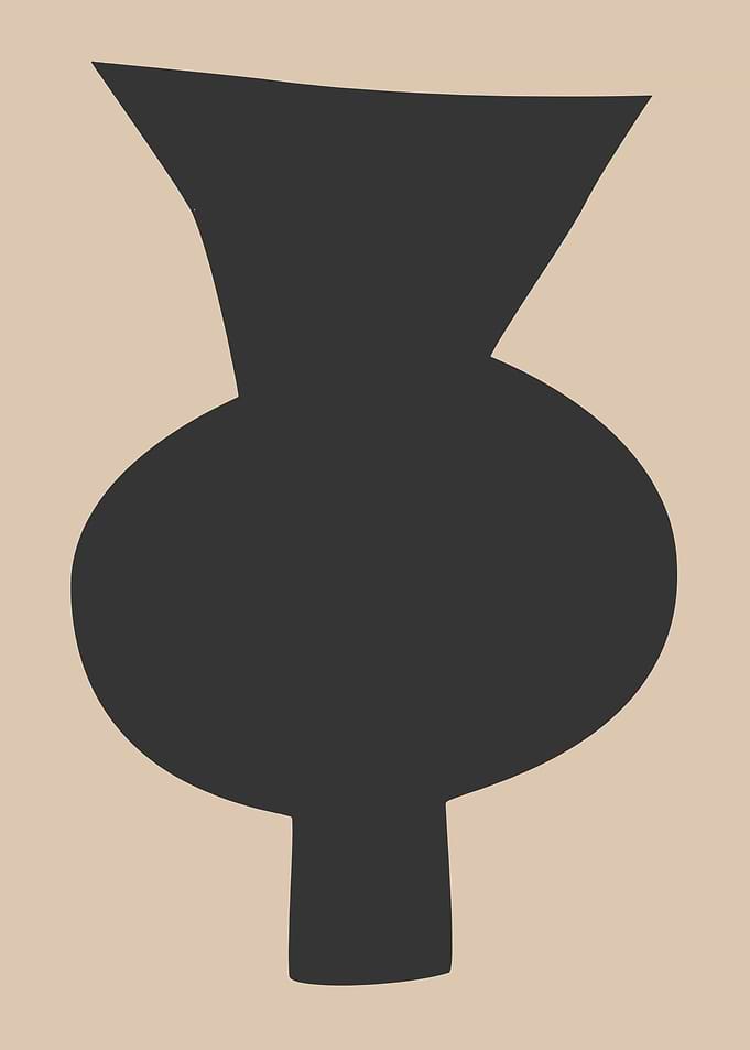 Abstract Vase Silhouette