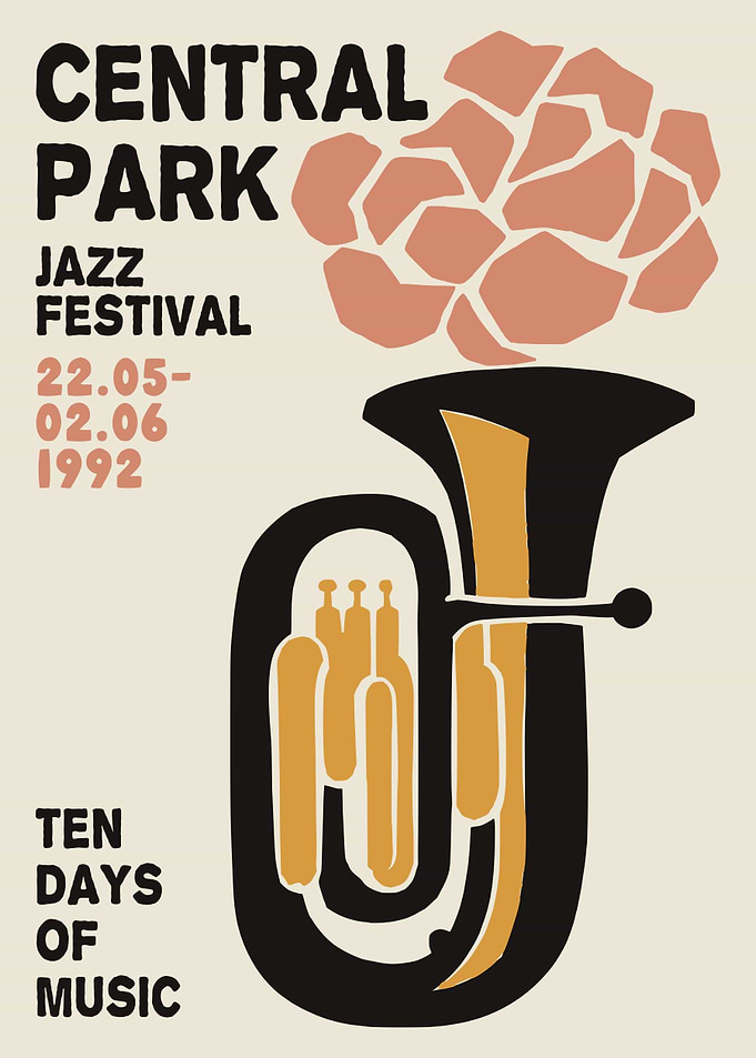 Central Park Jazz Festival Poster