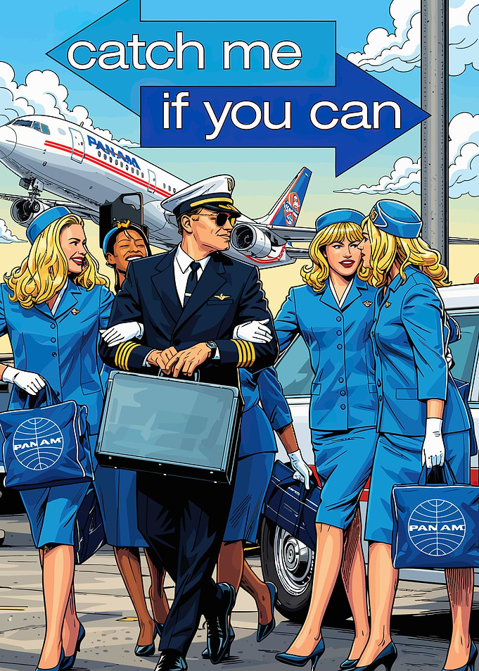 Catch Me If You Can Pilot and Flight Attendants