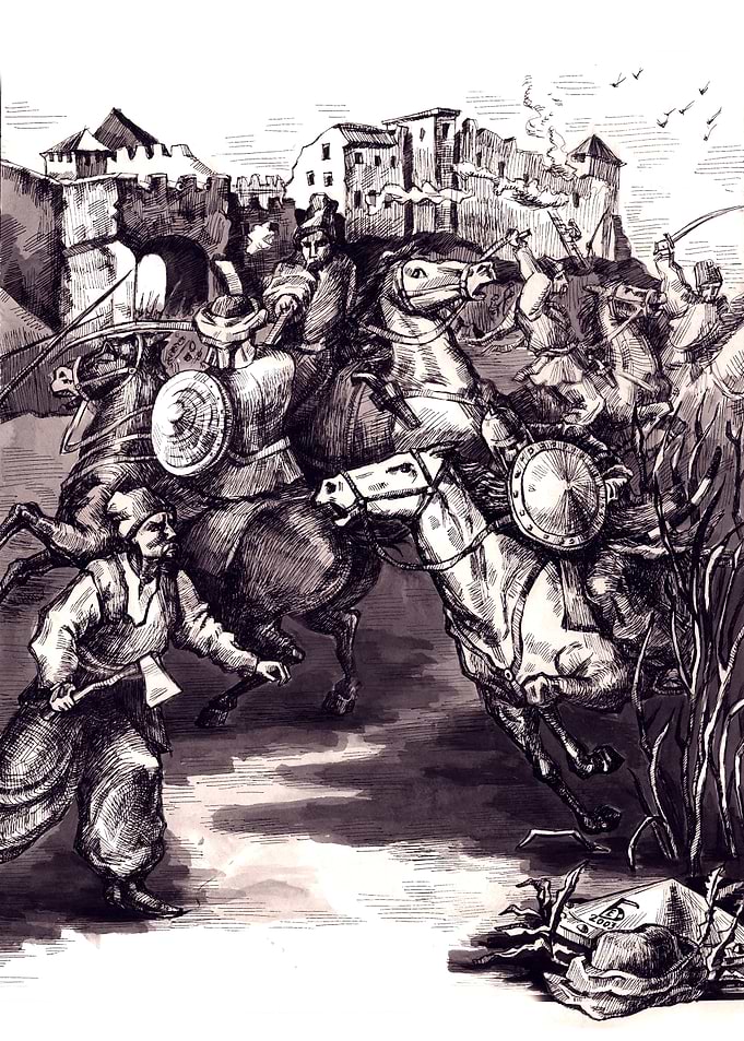 Medieval Battle Scene