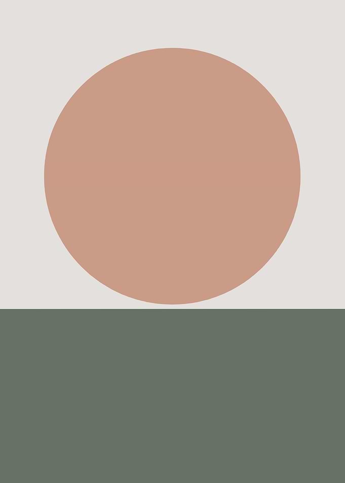Abstract Geometric Circle and Rectangle