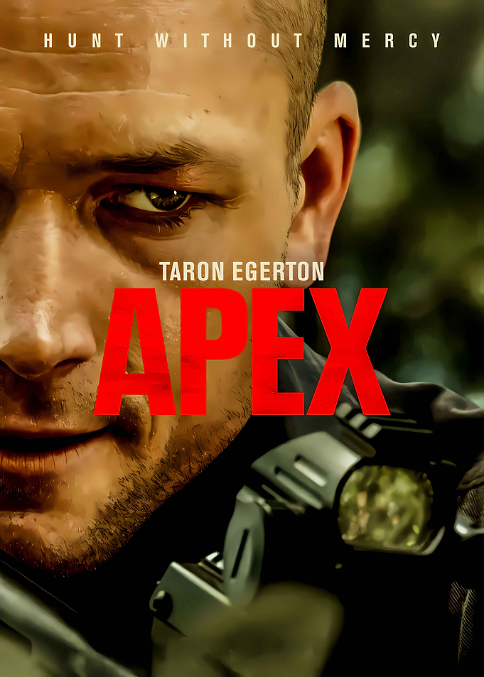 Taron Egerton in Apex Movie Poster