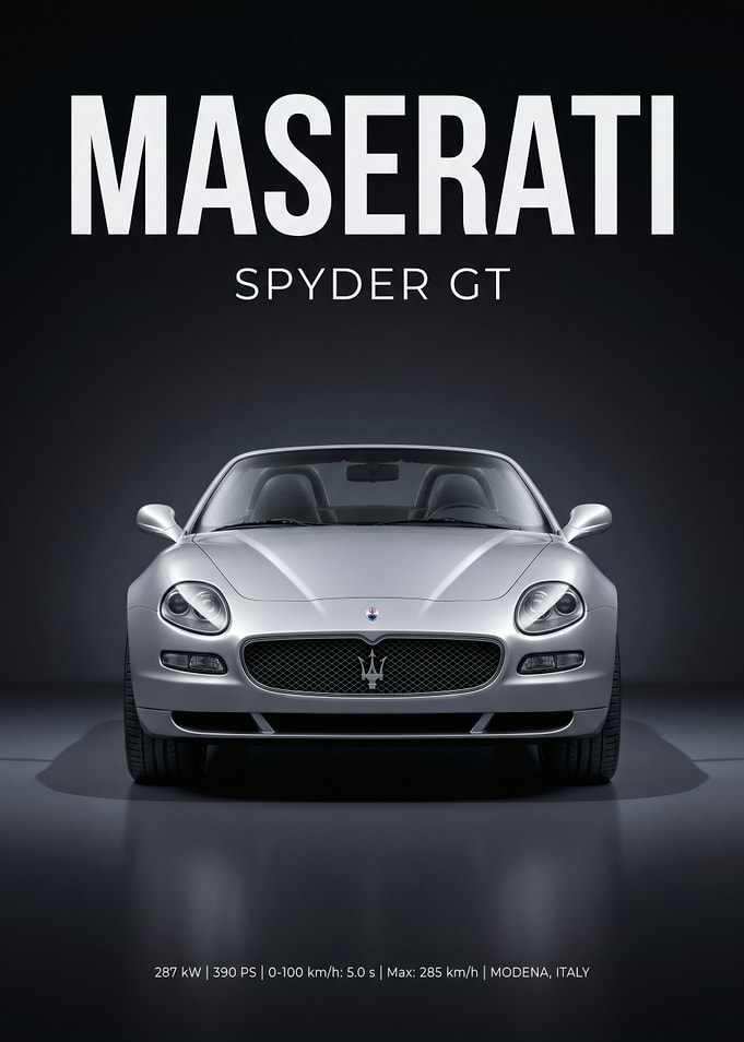 Maserati Spyder GT Advertisement