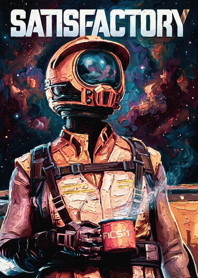 Satisfactory Game Poster