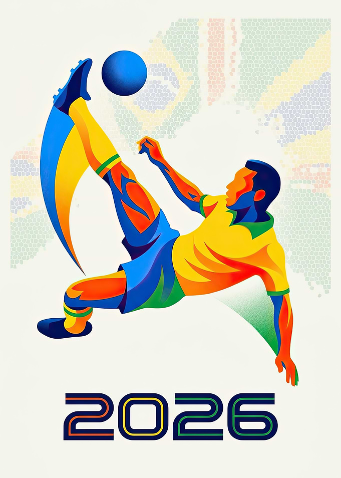 Soccer Player Kicking Ball 2026