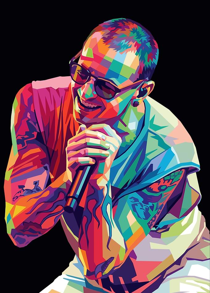 Chester Bennington Pop Art Portrait