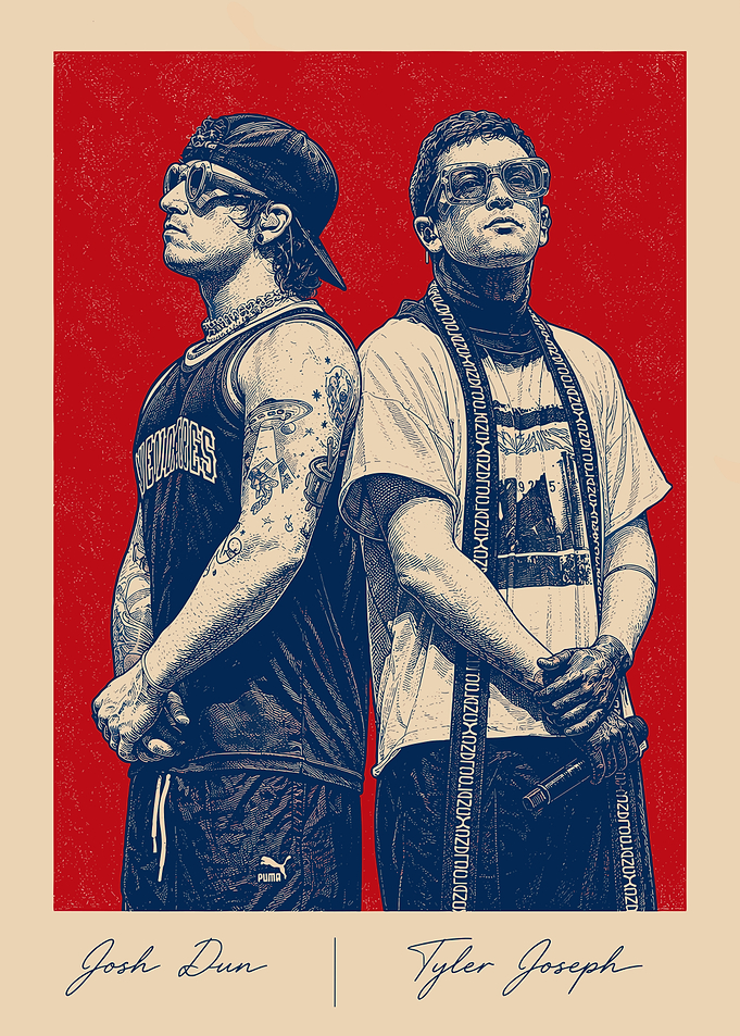 Josh Dun and Tyler Joseph