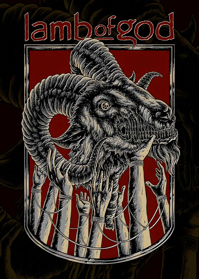 Lamb of God Goat Skull Art
